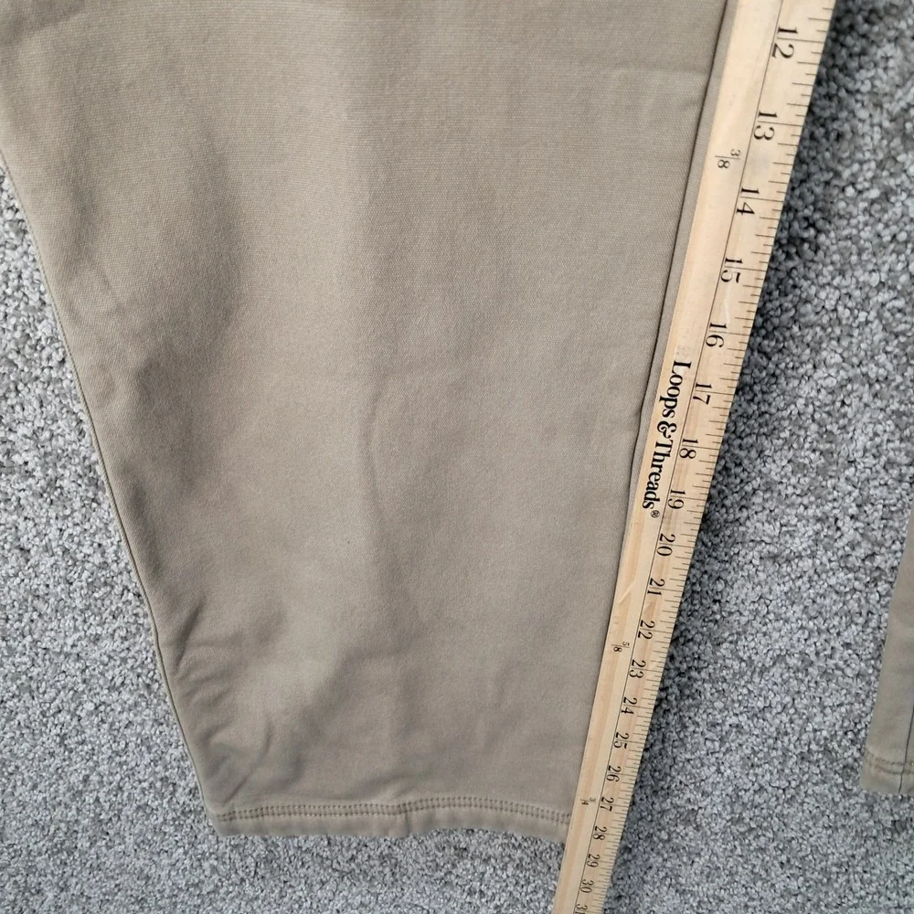 Coleman Mens Fleece Lined Canvas Utility Pants Tan Khaki Workwear 38x30